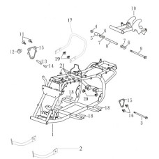 Frame, rear grab and rear swing arm