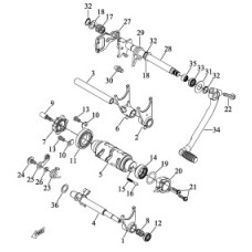 Apache RLX 450 Gear Change Shaft Brakedown